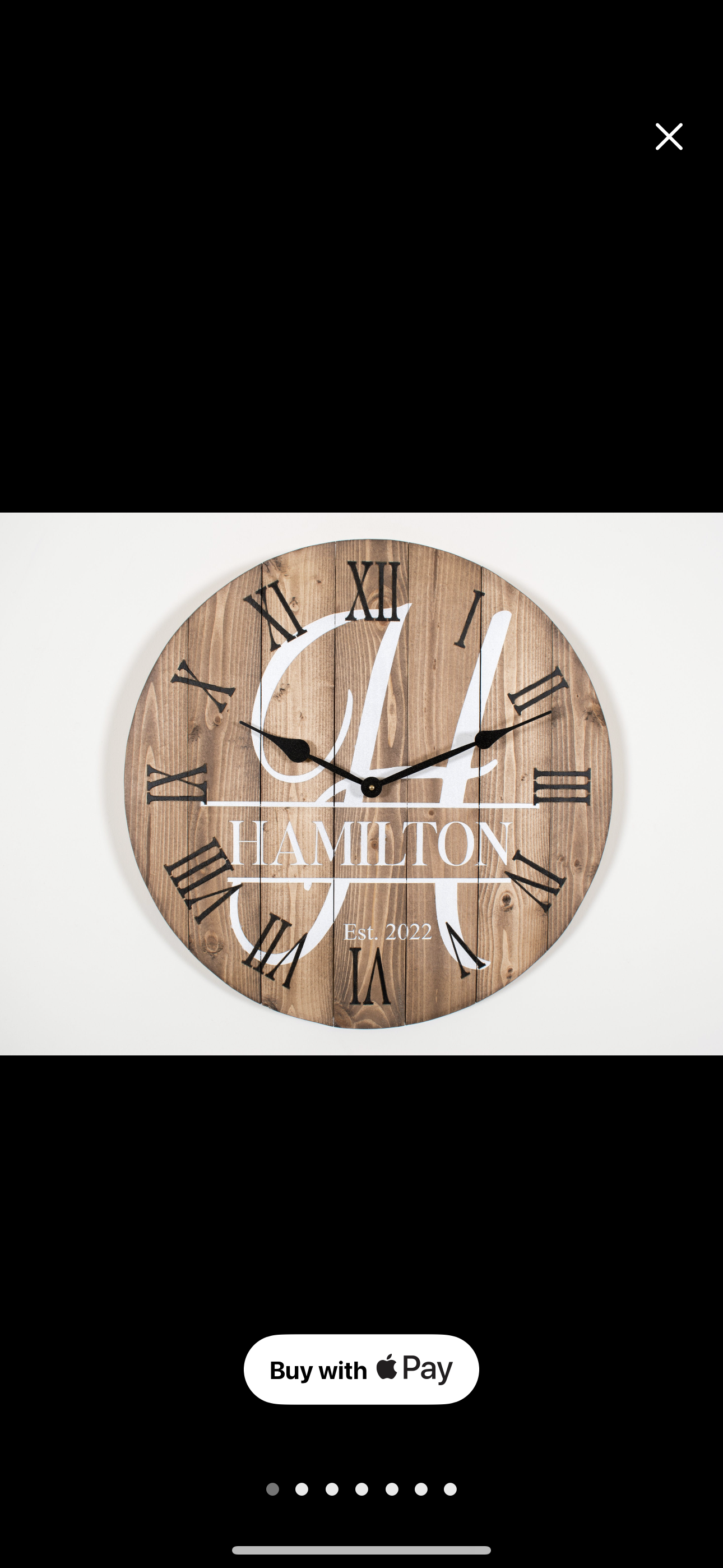 Farmhouse Style Clock- with personalization