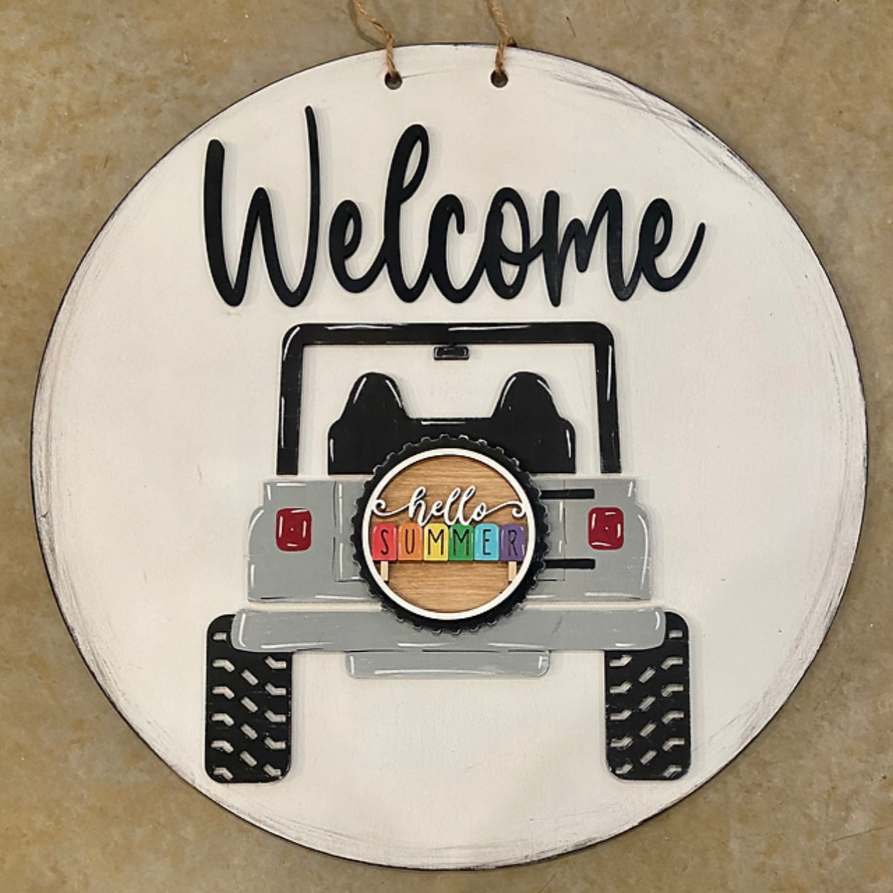 PRE-ORDER Welcome Jeep Doorhanger PREORDER