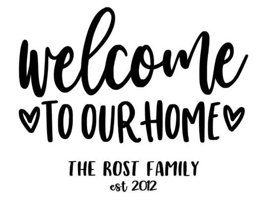 Welcome to our home