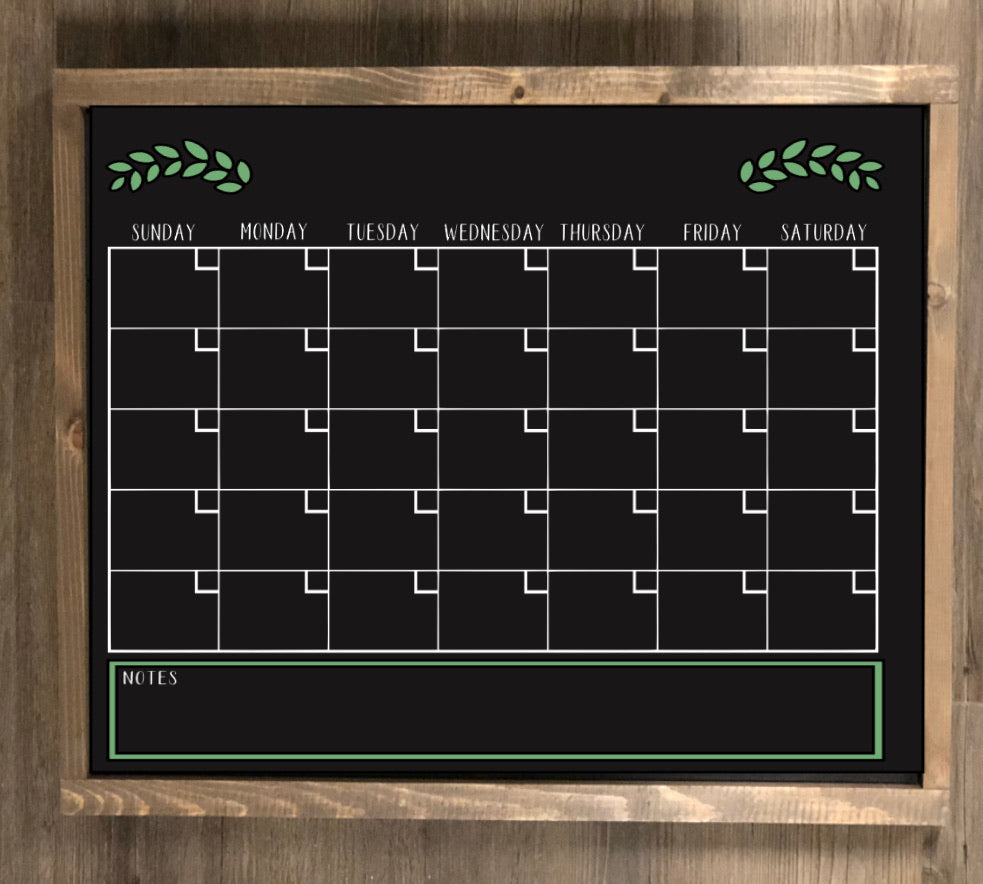 Chalkboard Calendar