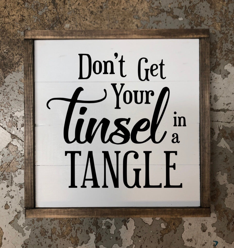 Tinsel in a tangle