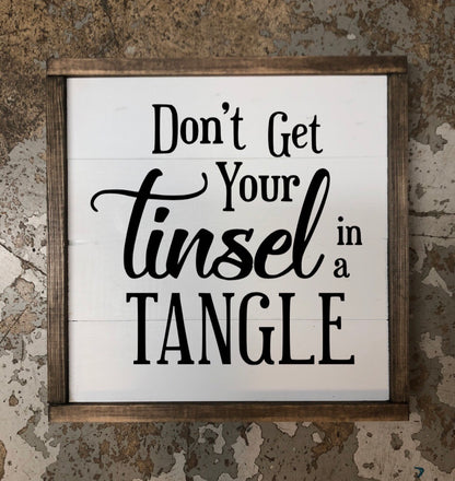 Tinsel in a tangle