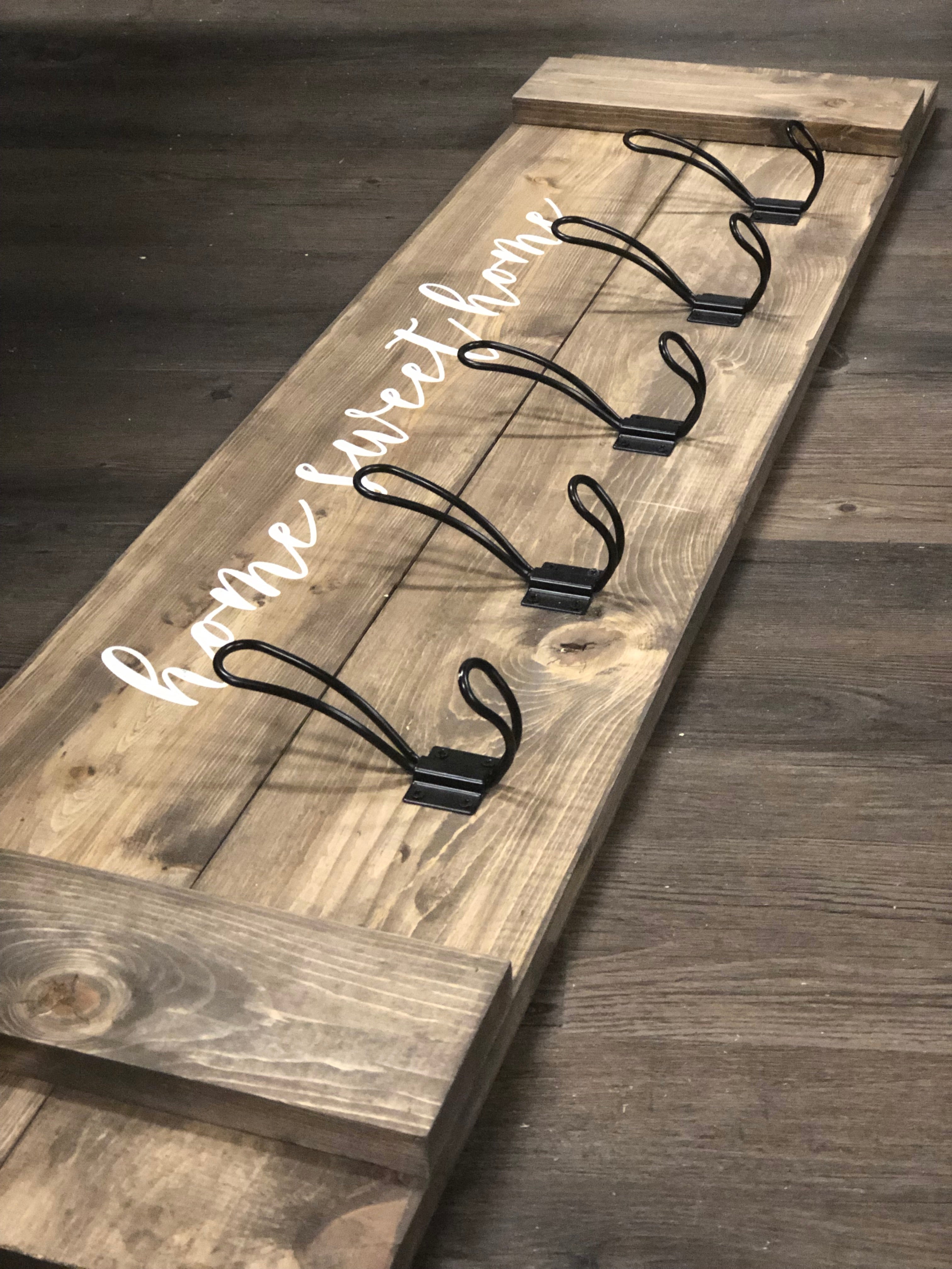 Jacket Rack Sign Coat rack with hooks – Magnolia Signs