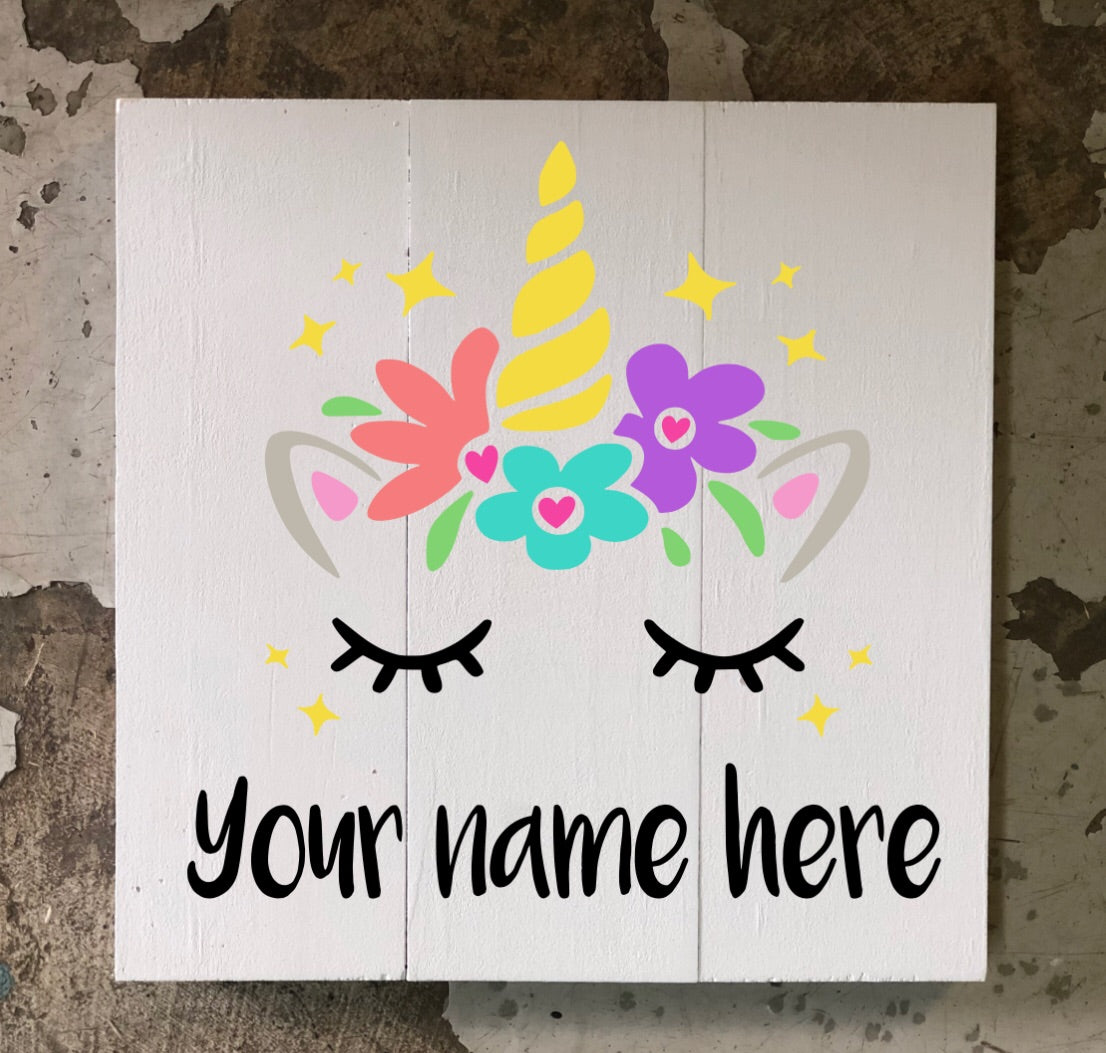 Unicorn with PERSONALIZED name