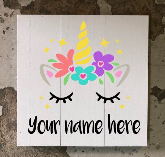 Unicorn with PERSONALIZED name