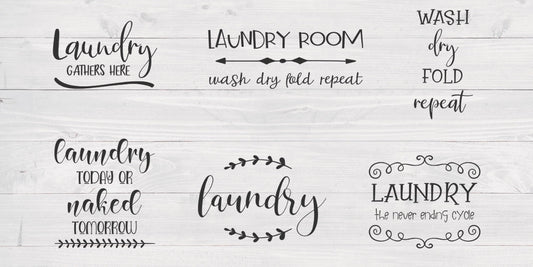 Laundry Room Signs