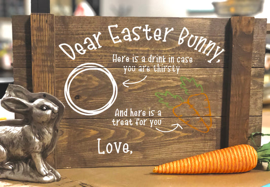 Dear Easter Bunny Tray