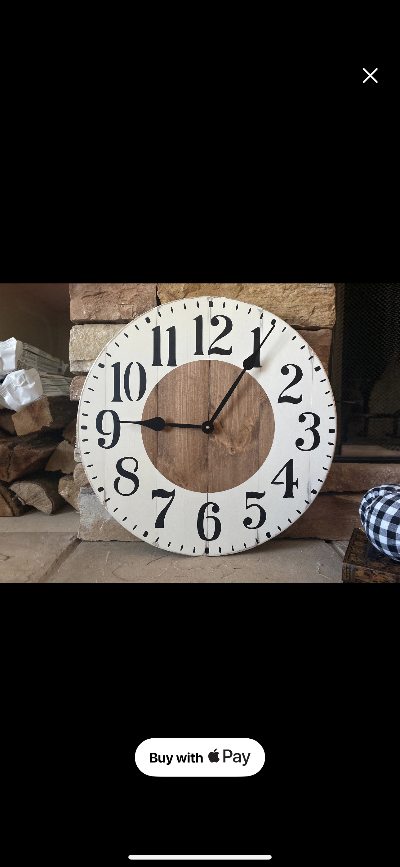 Farmhouse Style Clock- with personalization