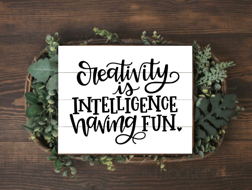 Creativity is Intelligence