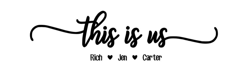 This is us- “our life❤️our story❤️our home”