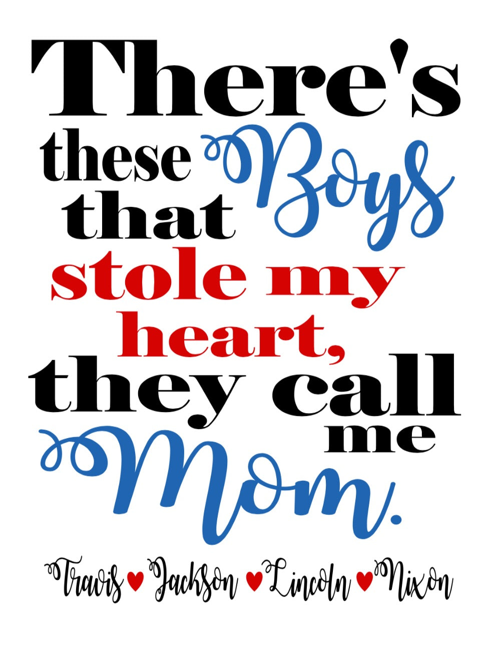 There’s these boys- personalized
