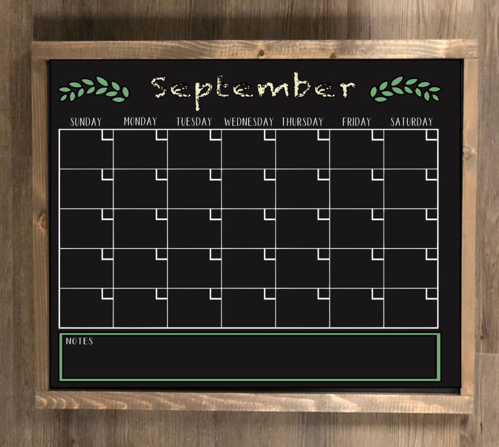 Chalkboard Calendar