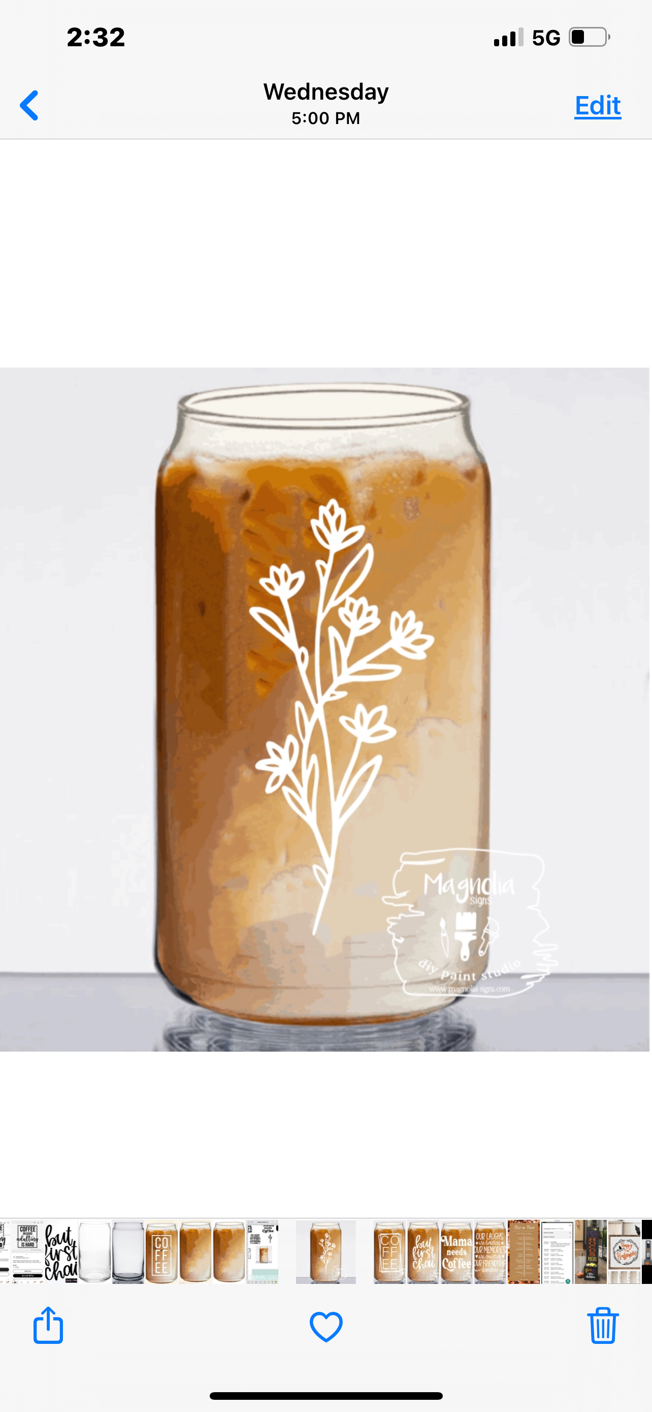 Can Glasses with Bamboo lid and straw
