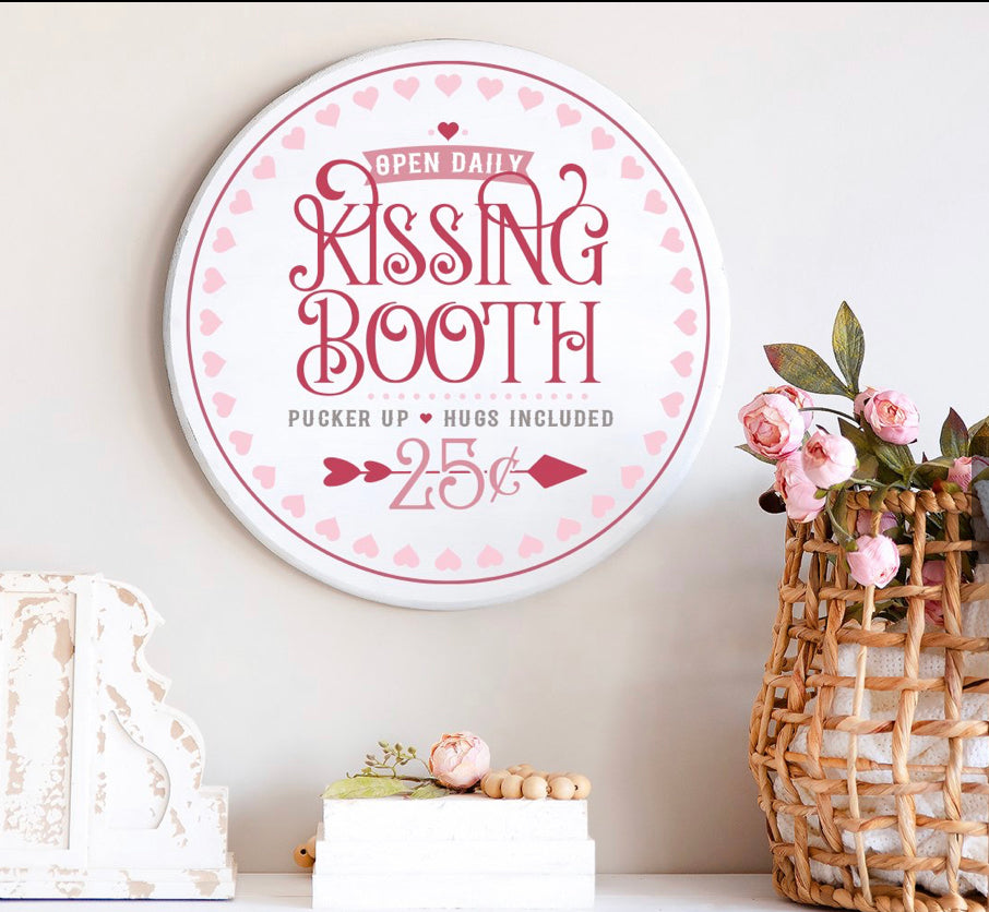 Valentine Stenciled Rounds