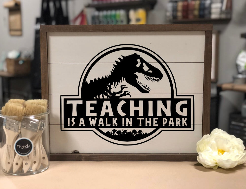 Teaching is a walk in the park