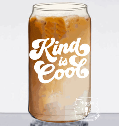 Can Glasses with Bamboo lid and straw