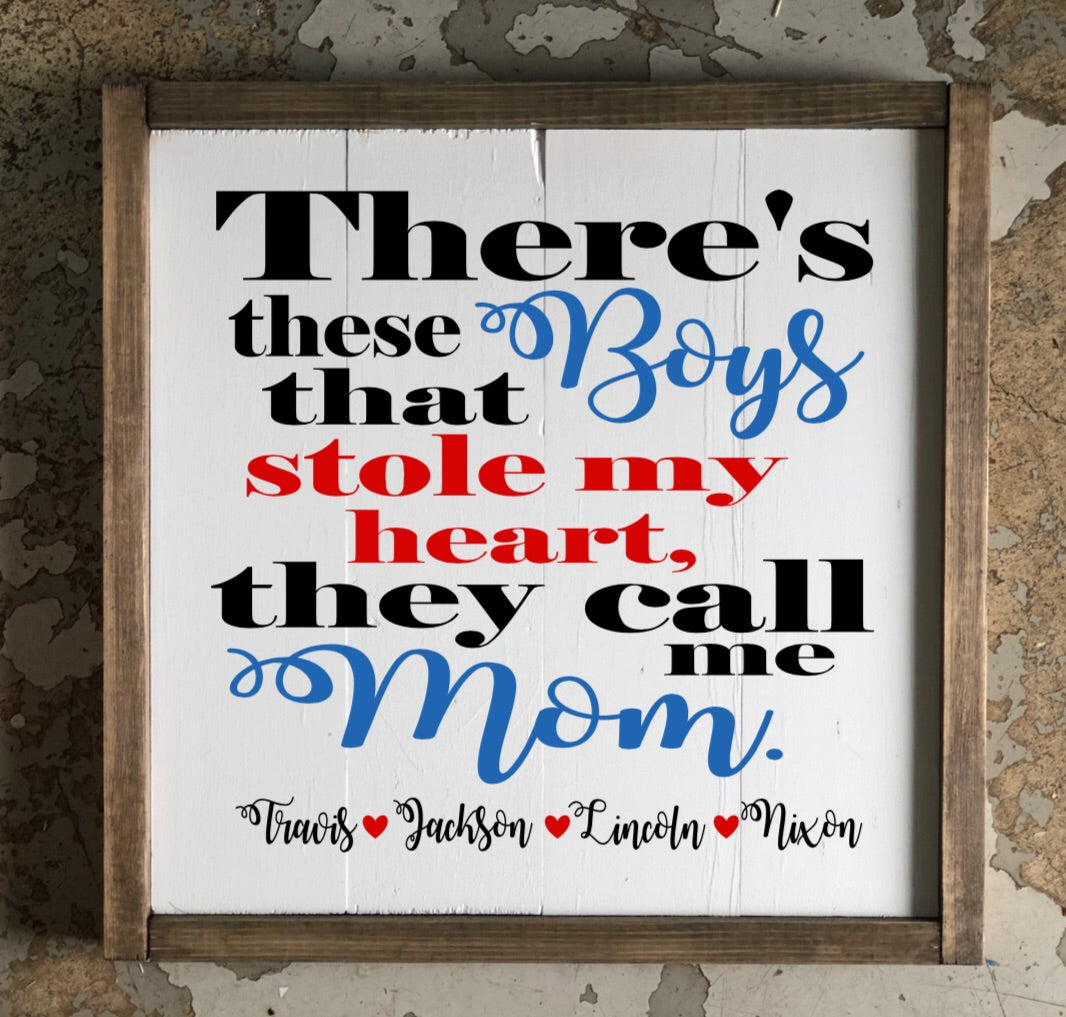 There’s these boys- personalized