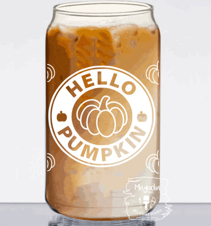 Can Glasses with Bamboo lid and straw